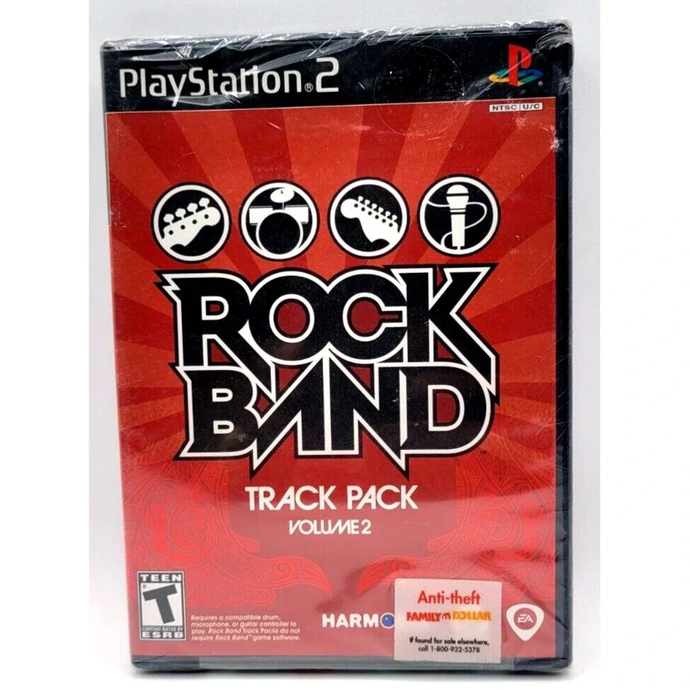 Rock Band Track Pack Volume 2 PS2 FACTORY SEALED SONY PLAYSTATION 2